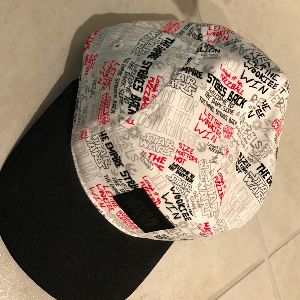 Disney Parks Star Wars Black, Red, Gray, White Adjustable Cap Male or Female